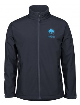 HAWKESDALE COLLEGE-SOFTSHELL JACKET NAVY WITH LOGO