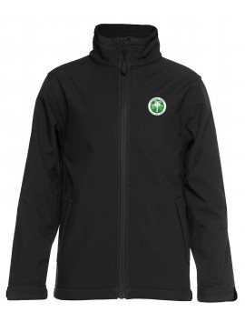 ST PATRICK'S PRIMARY KOROIT SOFT-SHELL JACKET BLACK WITH LOGO